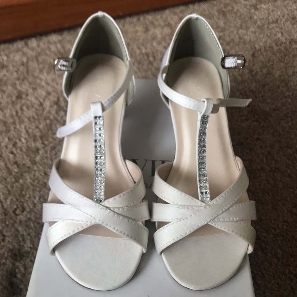 David’s Bridal Dakota Satin Flower Girl shoes